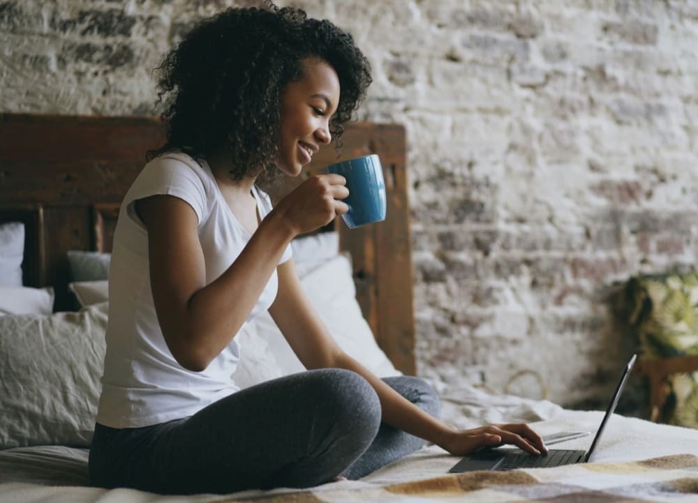 Happy driver behind the wheel
